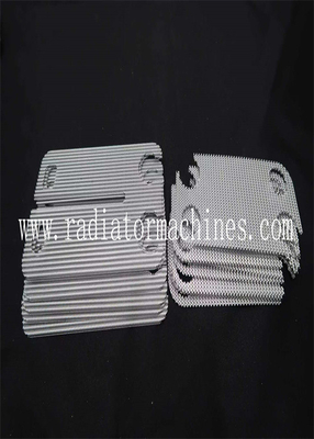 comprar Radiador de alumínio de barbatanas onduladas personalizadas Barbatanas de trocador de calor para variadas alturas e inclinações de barbatanas Fabricação em linha