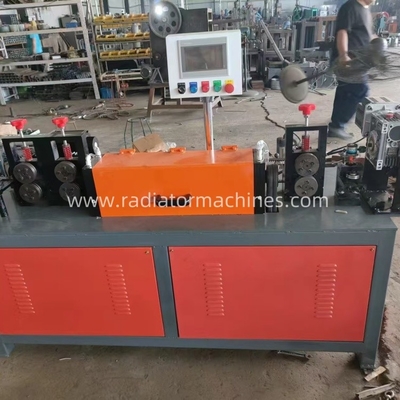 comprar Máquina de fabricação de radiadores de rectificação e corte de servo duplo com coluna de recepção de 80 cm de altura Fabricação em linha