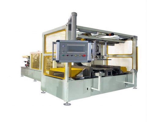 comprar Máquina de construção de núcleo de radiador totalmente automática com servocontrole de 16 eixos para comprimento de núcleo de 650 mm-850 mm e altura de barbatana de 4 mm-10 mm Fabricação em linha