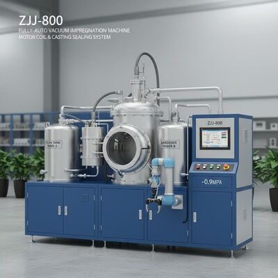 comprar Máquina de impregnação a vácuo totalmente automática com vácuo de -0,09 MPa e tanque de 800 × 600 × 400 mm para bobinas de motor e moldes Fabricação em linha