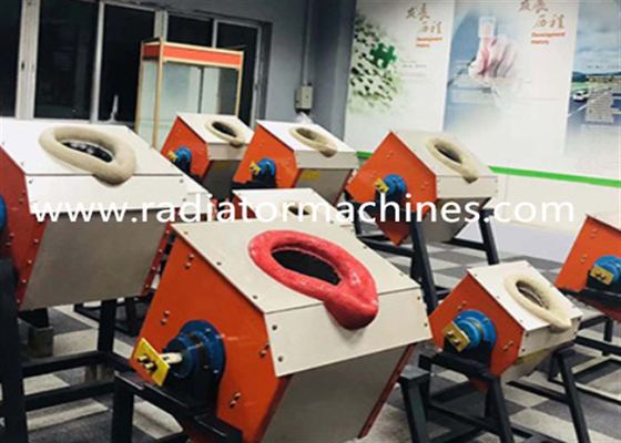 comprar Capacidade industrial da fornalha 5KG da fusão do metal da indução da frequência 25KW média para o alumínio de cobre de aço Fabricação em linha