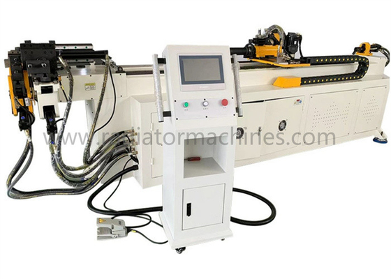 Máquina de dobra de tubos totalmente automática DW50CNC-2A1S Tubo retangular e redondo