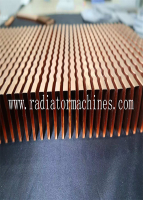 1-12 mm de altura da barbatana Radiador de barbatana Máquina para comprimento da barbatana cuatomizada