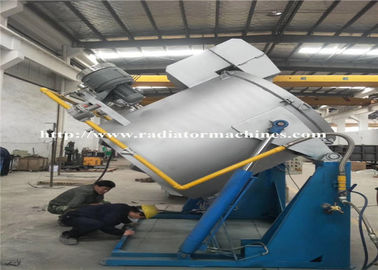 Equipamento de alumínio da fusão do metal do gás da sucata do ISO 800Kgs com sistema de queimadura da tubulação