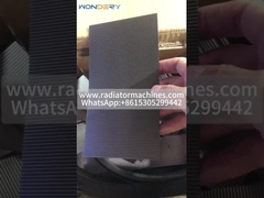 Max 600 mm de largura 1 mm de altura de trocador de calor de aço inoxidável