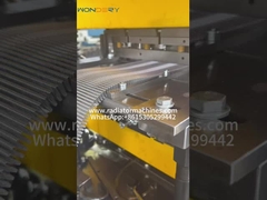 máquina de fabricação de aletas de radiador com venezianas de alumínio, prensa de estampagem de aletas